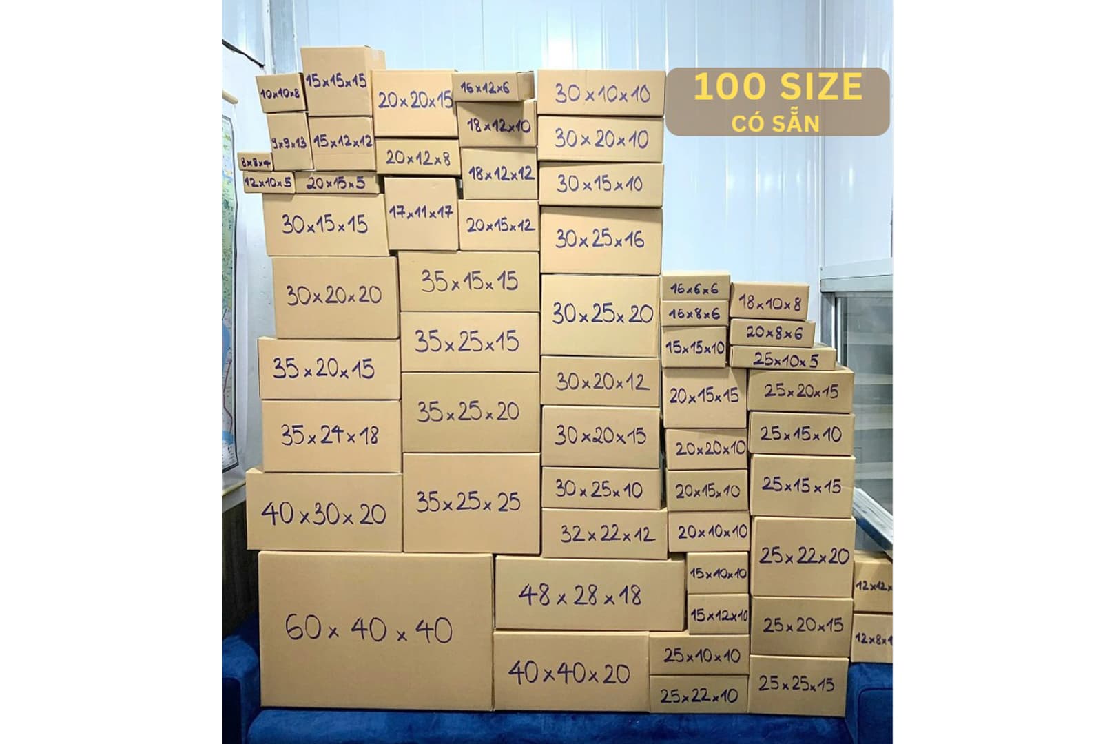 Ảnh: Kích thước hộp carton ảnh hưởng tới giá thành sản xuất